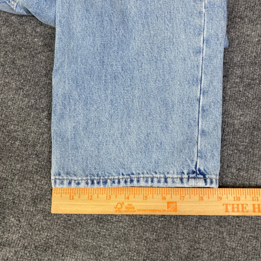 We The Free Free People Distressed Wide Leg Jeans Light Wash Button Fly Size 29 - Picture 8 of 9